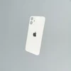 Заднее стекло корпуса iPhone 12mini White (увеличенное отверстие под камеру)