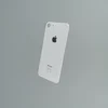 Заднее стекло корпуса iPhone  8  White EU (увеличенное отверстие под камеру)