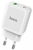 Сетевое зарядное устройство USB/Type-C Hoco N5 (20W, QC3.0, PD) Белый