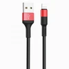Кабель USB - для Apple lightning Hoco X26 Xpress, 100 см. (black/red)