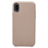 Чехол-накладка Leather case для Apple iPhone X/XS (gray)