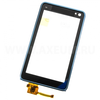 Touch screen (тачскрин) для Nokia N8 blue (синий) с рамкой