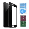 Защитное стекло для iPhone 7 Plus (вид - 3D, черная рамка, в комплекте салфетка и стикер)