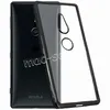 Чехол-накладка силиконовый для Sony Xperia XZ2 / XZ2 Dual (прозрачный с черным)