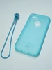 силиконовый чехол для iphone 5/5S с ремешком, голубой &quot;Hoco&quot;