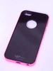 задняя накладка для iphone 5/5S с рамкой малиновый с черным &quot;LFSZLF&quot;