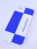 Задняя накладка для iphone 5/5S бело-синяя клетка &quot;Niorcase Fashionoble&quot;