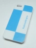 Задняя накладка для iphone 5/5S бело-голубая клетка &quot;Niorcase Fashionoble&quot;
