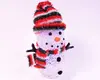 Аудиоколонка &quot;Снеговик в радужном шарфе и шапке&quot; (Bluetooth/ FM/ microSD/ AUX/ подсветка)