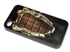 Задняя накладка для iPhone 4/4S в техпаке (плитка шоколада)