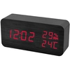Часы настольные Perfeo Wood PF-S736 (будильник/ термометр/ питание от: 3*AAA или USB)