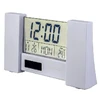 Часы настольные Perfeo City PF-S2056 (будильник/ термометр/ питание от: солнечный эл-т + CR2025) белый