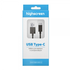 USB датакабель Type-C 3.1 Highscreen (1.0 m), чёрный