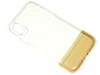 силиконовый чехол Baseus для Apple iPhone XS/iPhone X, Half to Half, тонкий, прозрачный, золотой