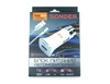 АЗУ FaisON, FS-Z-631, Sonder (USB выход 2.4 A/ Quick Charge 3.0/кабель Apple 8 pin Lightning), белый