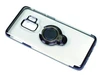 силиконовый чехол Faison для Samsung G960F, Ring Aura, прозрачный, на магните с держателем, синий