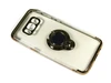 силиконовый чехол Faison для Samsung G955F, Ring Aura, прозрачный, на магните с держателем, золото