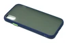 Задняя накладка для Apple iPhone 11, Skin Feeling, силикон/пластик, тёмно-синяя рамка