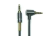 Аудио-кабель Jack 3.5 mm (m) - Jack 3.5 mm (m) AUX, R3, угловой, (1.0 m), резиновый, серый