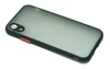 Задняя накладка для Apple iPhone Xr, Skin Feeling, силикон/пластик, чёрная рамка