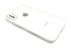 силиконовый чехол для iPhone X/ iPhone XS, стеклянная поверхность, белый