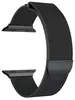 Ремешок металлический для часов Apple Watch 42/44/45 mm, миланская петля, чёрный