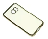 силиконовый чехол Jekod/KissWill для Samsung G925F Galaxy S6 Edge Electroplate прозрачно-золотой