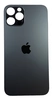 Задняя крышка iPhone 12 Pro Max (стекло корпуса с широким отверстием) серый AAA