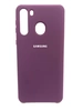 Silicon Cover чехол-накладка для Samsung A21 цвет №30 баклажан