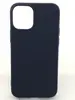 Cиликон матовый /тех.пак/ для iPhone 12 mini (5.4&quot;) 2020 темно-синий
