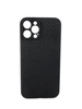 CARBON Силикон с текстурой карбон для iPhone 12 PRO MAX чёрный