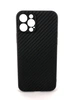 CARBON Силикон с текстурой карбон для iPhone 12 PRO чёрный
