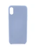 Silicon case (без логотипа) для iPhone X/XS цвет:№05 небесно-голубой