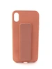 Чехол-подставка (силикон,магнит) для iPhone XR розовый песок