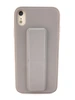 Чехол-подставка (силикон,магнит) для iPhone XR серый