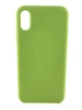 Silicon Case чехол накладка для IPhone X/XS цвет:№25 (Салатовый)