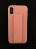 Чехол-подставка (силикон,магнит) для iPhone X/XS розовый песок