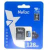 Карта памяти MicroSDXC  128GB  Netac  P500  Standard  Class 10  UHS-I (90 Mb/s) + SD адаптер