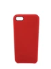 Silicon case (без логотипа) для iPhone 5/5S/SE №14 красный