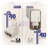 PZX P40 5A Блок питания USB с дисплеем Белый
