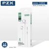 Наушники PZX 1551 Earphones stereo HD 3.5mm 1.2m вкладыши Белые