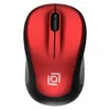 Мышь Oklick 665MW, оптическая, беспроводная, USB, черный и красный [1025135]