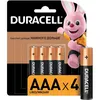 AAA Батарейка Duracell Basic CN LR03-4BL MN2400, 4 шт.