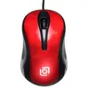 Мышь Oklick 385M, оптическая, проводная, USB, черный и красный [1066865]