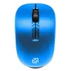 Мышь Oklick 525MW, оптическая, беспроводная, USB, черный и голубой [1090724]
