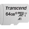 Карта памяти microSDXC UHS-I U1 Transcend 64 ГБ, 100 МБ/с, Class 10, TS64GUSD300S, 1 шт., без адаптера