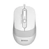 Мышь A4TECH Fstyler FM10, оптическая, проводная, USB, белый и серый [fm10 white]