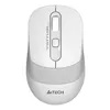 Мышь A4TECH Fstyler FG10S, оптическая, беспроводная, USB, белый и серый [fg10s white]