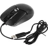 Мышь A4TECH Fstyler FM12S, оптическая, проводная, USB, черный [fm12s black]