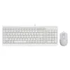 Комплект (клавиатура+мышь) A4TECH Fstyler F1512, USB, проводной, белый [f1512 white]